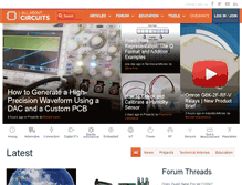 Tablet Screenshot of allaboutcircuits.com